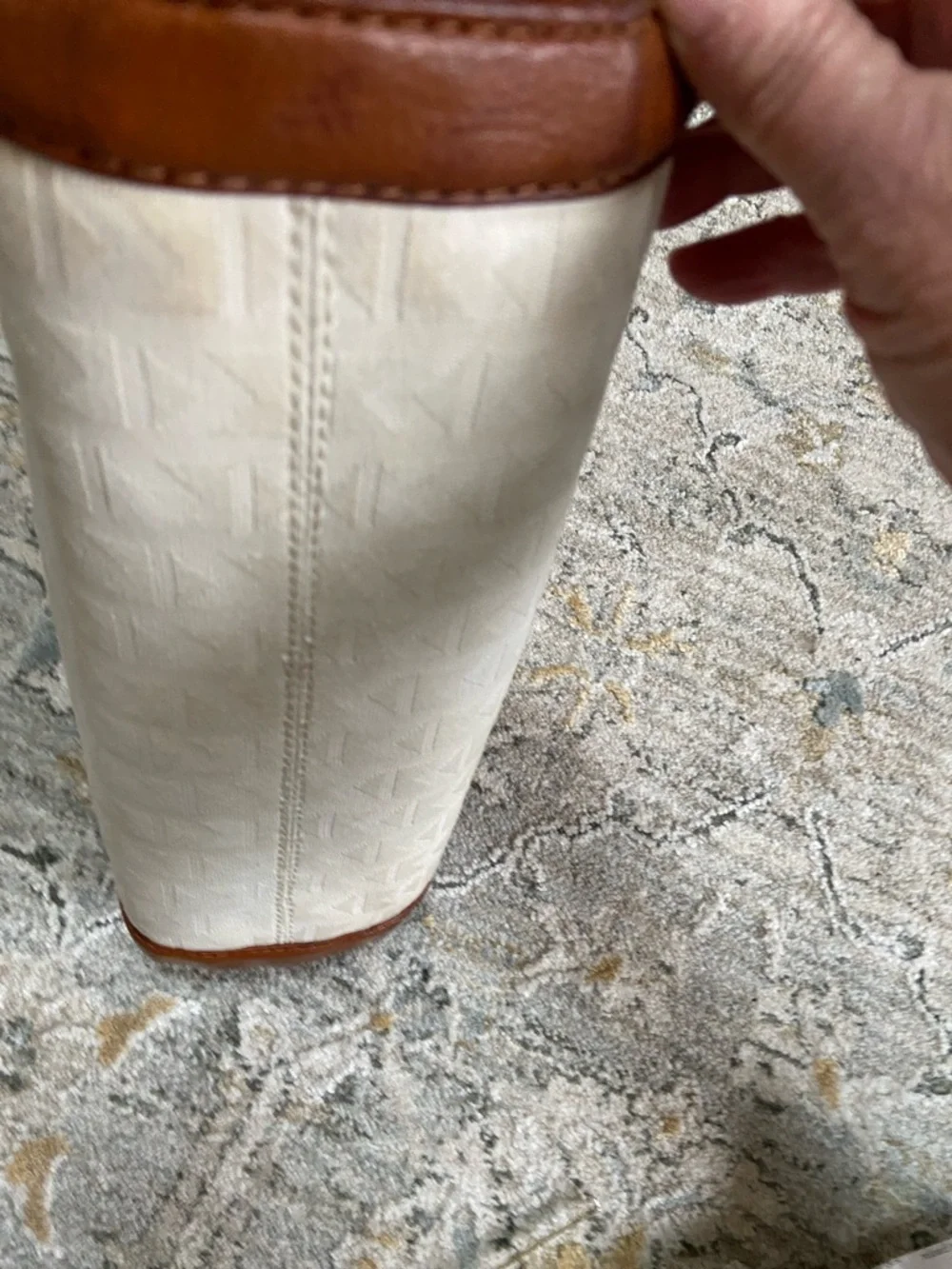 Michael Kors Vintage Lattington Hobo with Monogrammed Jacquard and Leather Trim - Picture 13 of 14